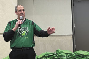 Steve Reinhard from Crawford County highlighted Team Soy at Commodity Classic.